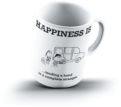 

Ucard Happiness Is1891 Bone China, Ceramic, Porcelain Mug(325 ml)