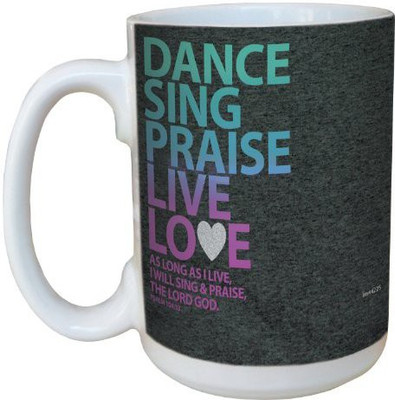 

Tree-Free Greetings Greetings lm44225 Live Praise Love: Psalm 104:33 Ceramic with Full-Sized Handle, 15-Ounce Ceramic Mug(60 ml), Multicolor