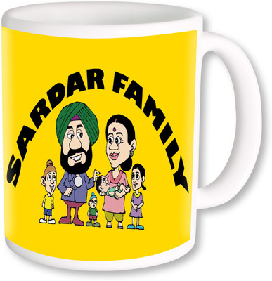 

PhotogiftsIndia Sardar Family 001 Ceramic Mug(325 ml), Multicolor
