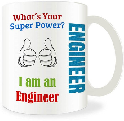 

PIXART I am an Engineer Ceramic Mug(250 ml), Multicolor