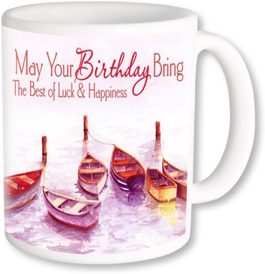 

PhotogiftsIndia May Your Birthday Bring Happiness Ceramic Mug(325 ml), Multicolor
