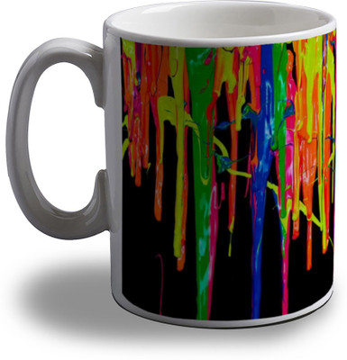 

Artifa Falling Paint Porcelain, Ceramic Mug(350 ml), Multicolor