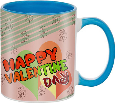 

SKY TRENDS Beautiful Special and Best Happy Valentine Gifts for Boyfriend Girlfriend Fiance Wife Husband Friends Birthday Anniversary083 Ceramic Mug(325 ml), Blue