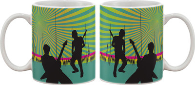 

Artifa Guitarist Music Pulse Porcelain, Ceramic Mug(350 ml), Multicolor