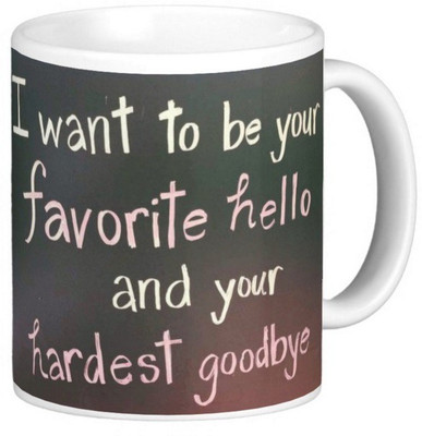 

Exoctic Silver Farewell GoodBye 012 Ceramic Mug(300 ml), Multicolor