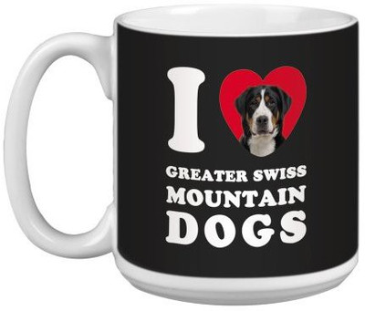 

Tree-Free Greetings Free Greetings XM29062 I Heart Greater Swiss Mountain Dogs Artful Jumbo, 20-Ounce Foam Mug(60 ml), Multicolor