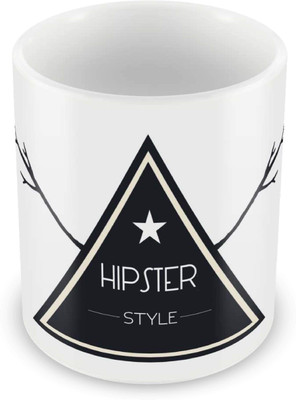 

Posterboy Hipster Ceramic Mug(350 ml), Multicolor