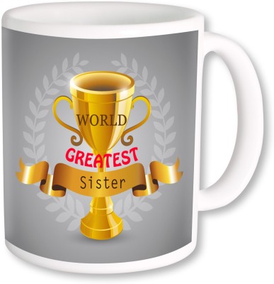 

PhotogiftsIndia world graetest sister Ceramic Mug(325 ml), Multicolor