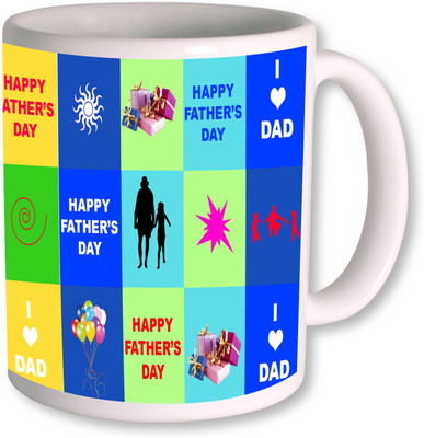 

PhotogiftsIndia Happy Fathers Day 119 Ceramic Mug(350 ml), White