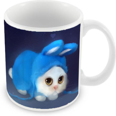 

Sleep Nature's SN-MG-1674 Ceramic Mug(350 ml), Blue