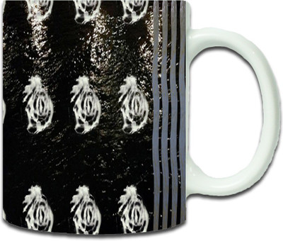

Maison N Mode Bk Wh Pattern Coffee Ceramic Mug(330 ml), Multicolor