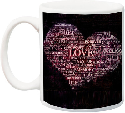 

ME&YOU Beautiful Gift for Husband/Wife,Boyfriend/Girlfriend for Valentine's Day,Anniversary Ceramic Mug(325 ml), Multicolor