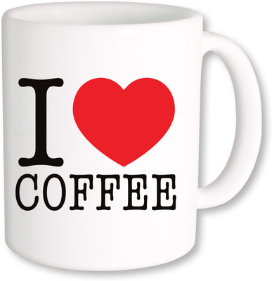 

PhotogiftsIndia I Love Coffee 02 Ceramic Mug(325 ml), Multicolor