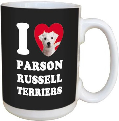 

Tree Free Free Greetings LM45097 I Heart Parson Russell Terriers Ceramic with Full-Sized Handle, 15-Ounce, White Ceramic Mug(60 ml), Multicolor