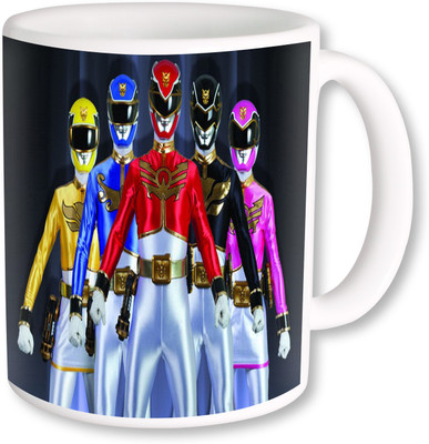 

Heyworlds power rangers megaforce Ceramic Mug(325 ml), Multicolor