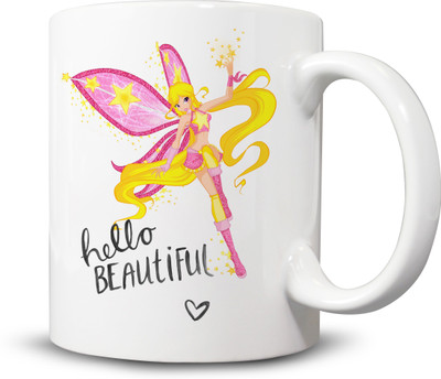 

Ackme Design Cool Girl, Love Coffees Ceramic Mug(325 ml), Multicolor