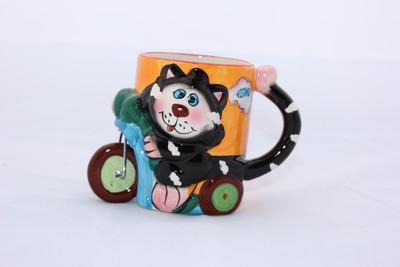 

Aarzool Bike Shape Design Porcelain Mug, Black