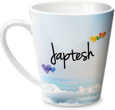 

Hot Muggs Simply Love You Japtesh Conical Ceramic Mug(350 ml)