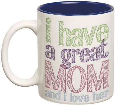

Prithish I Have A Great Mom Double Color Ceramic Mug(330 ml), Multicolor
