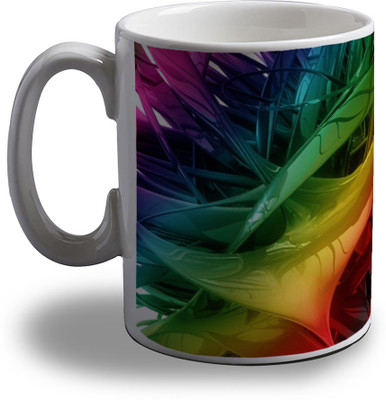 

Artifa Colourful Abstract Amg0508 Porcelain, Ceramic Mug(350 ml), Multicolor