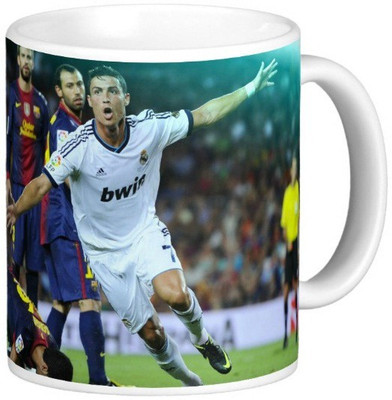 

Exoctic Silver Cristiano Ronaldo Collection 010 Ceramic Mug(300 ml), Multicolor