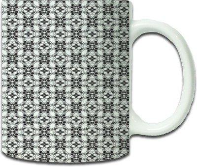 

Maison N Mode Heavy Bk Pattern Coffee Ceramic Mug(330 ml), Multicolor