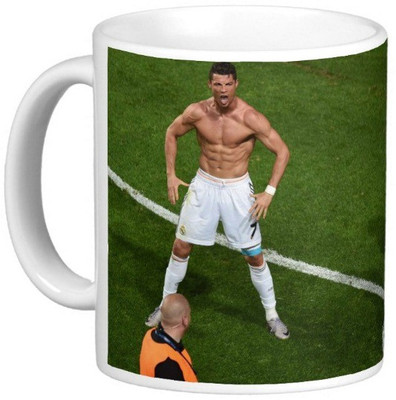

Exoctic Silver Cristiano Ronaldo Collection 009 Ceramic Mug(300 ml), Multicolor