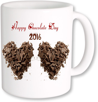 

PhotogiftsIndia Happy Chocolate Day 2016 Ceramic Mug(325 ml), Multicolor
