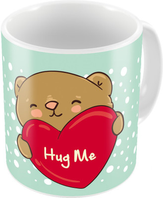 

Home India Designer Romantic Printed Coffees Pair 737 Ceramic Mug(300 ml, Pack of 2), Green