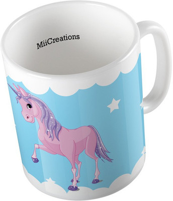 

MiiCreations Printed ,Unicorn Ceramic Mug(325 ml), Multicolor