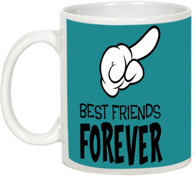 

AllUPrints Friendship Day Gifts - Look Best Friends Forever Ceramic Mug(325 ml), White
