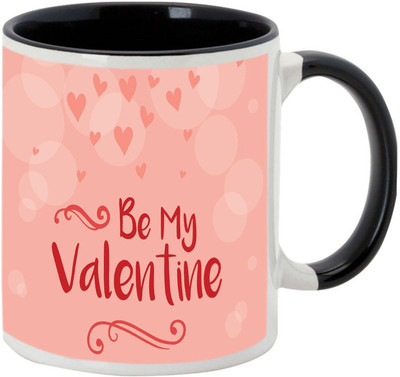 

AllUPrints Be My Valentine Honey Black Ceramic Mug(325 ml)
