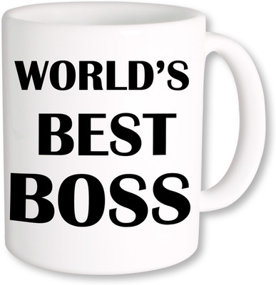 

PhotogiftsIndia World Best Boss Coffee Ceramic Mug(350 ml), Multicolor