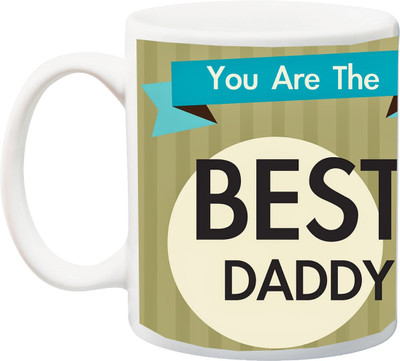 

ME&YOU Gift for Father/Daddy;you are the best Dad special printed Ceramic Mug(325 ml), Multicolor