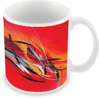 

Sleep Nature's SN-MG-1945 Ceramic Mug(350 ml), Red