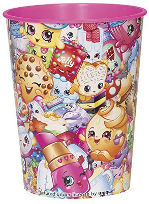 

Unique 16oz Shopkins Collection Plastic Cup Plastic Mug(473 ml), Multicolor