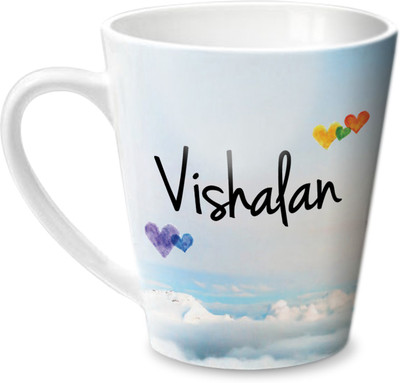 

Hot Muggs Simply Love You Vishalan Conical Ceramic Mug(350 ml)