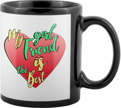

SKY TRENDS World's Best Gifts For Valentine Girlfriend Boyfriend Friend Husband Wife Anniversary & Birthday Design Code 074 Ceramic Mug(325 ml), Black