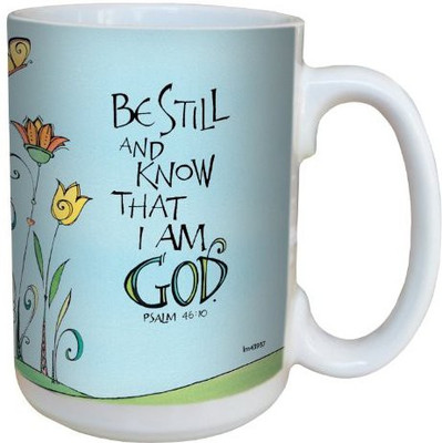 

Tree-Free Greetings Greetings lm43937 Be Still by Joanne Fink Ceramic with Full-Sized Handle, 15-Ounce Ceramic Mug(60 ml), Multicolor