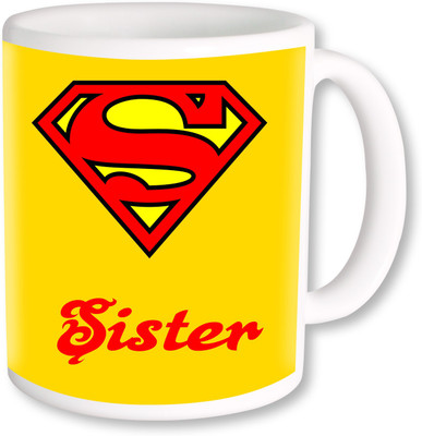

PhotogiftsIndia Super Sister 1 Ceramic Mug(325 ml), Multicolor