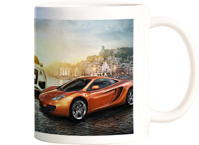 

Rangeele Inkers Audi Cars Ceramic Mug(300 ml), Multicolor