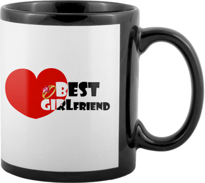 

SKY TRENDS World's Best Gifts For Valentine Girlfriend Boyfriend Friend Husband Wife Anniversary & Birthday Design Code 130 Ceramic Mug(325 ml), Black