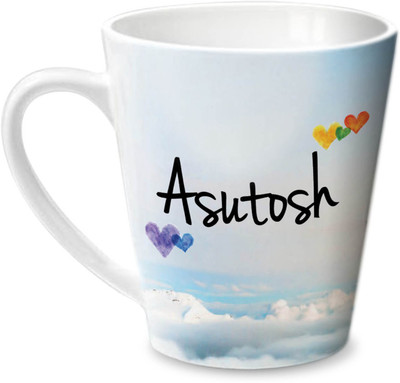 

Hot Muggs Simply Love You Asutosh Conical Ceramic Mug(350 ml)