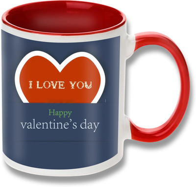 

Heyworlds happy valentine day gifts 0033 Ceramic Mug(325 ml), Multicolor