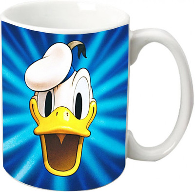 

Maison N Mode Open Duck Face Coffee Ceramic Mug(330 ml), Multicolor