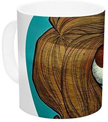 

Kess InHouse InHouse Jaidyn Erickson Goldfish Ceramic Coffee, 11 oz, Multicolor Ceramic Mug(60 ml)