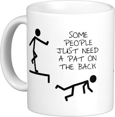 

Exoctic Silver Office Politics A001 Ceramic Mug(350 ml), Black;white