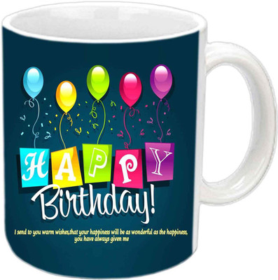 

Raj Laxmi b'day balloons white mug Ceramic Mug(350 ml)