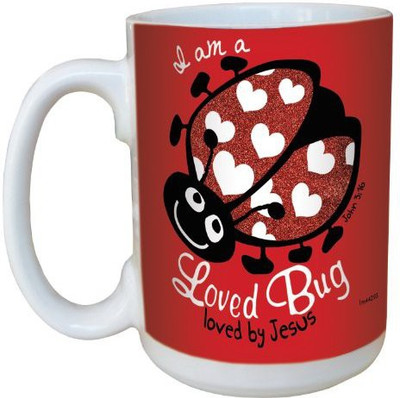 

Tree-Free Greetings Greetings lm44293 Loved Bug: John 3:16 Ceramic with Full-Sized Handle, 15-Ounce Ceramic Mug(60 ml), Multicolor