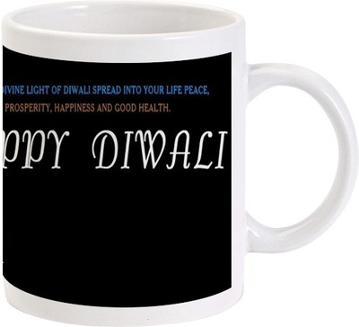 

Lolprint 116 Diwali Ceramic Mug(325 ml)